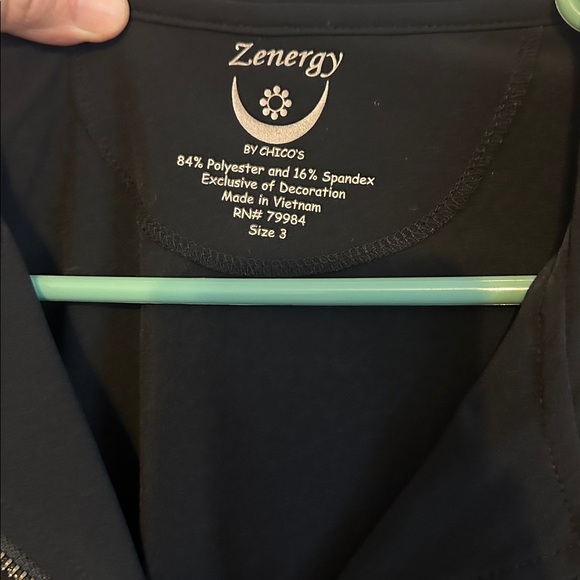 Chico's Black Hooded Jacket and Pants Set - Picture 3 of 7